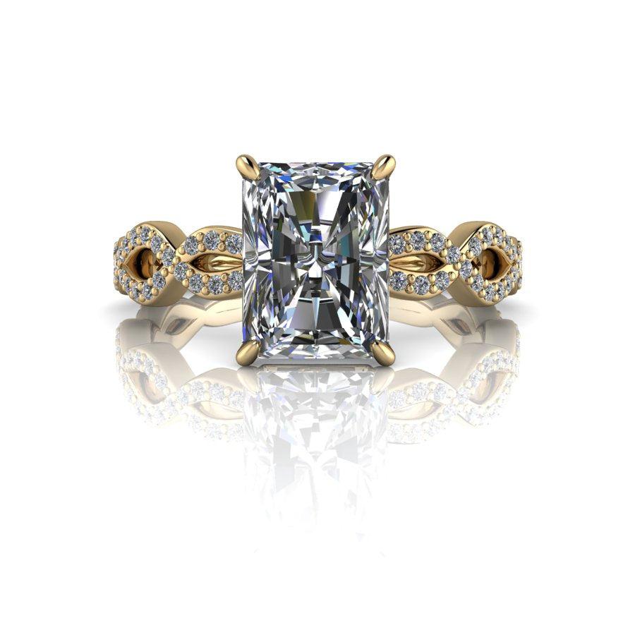 10kt yellow gold Engagement Ring Bel Viaggio Designs, LLC