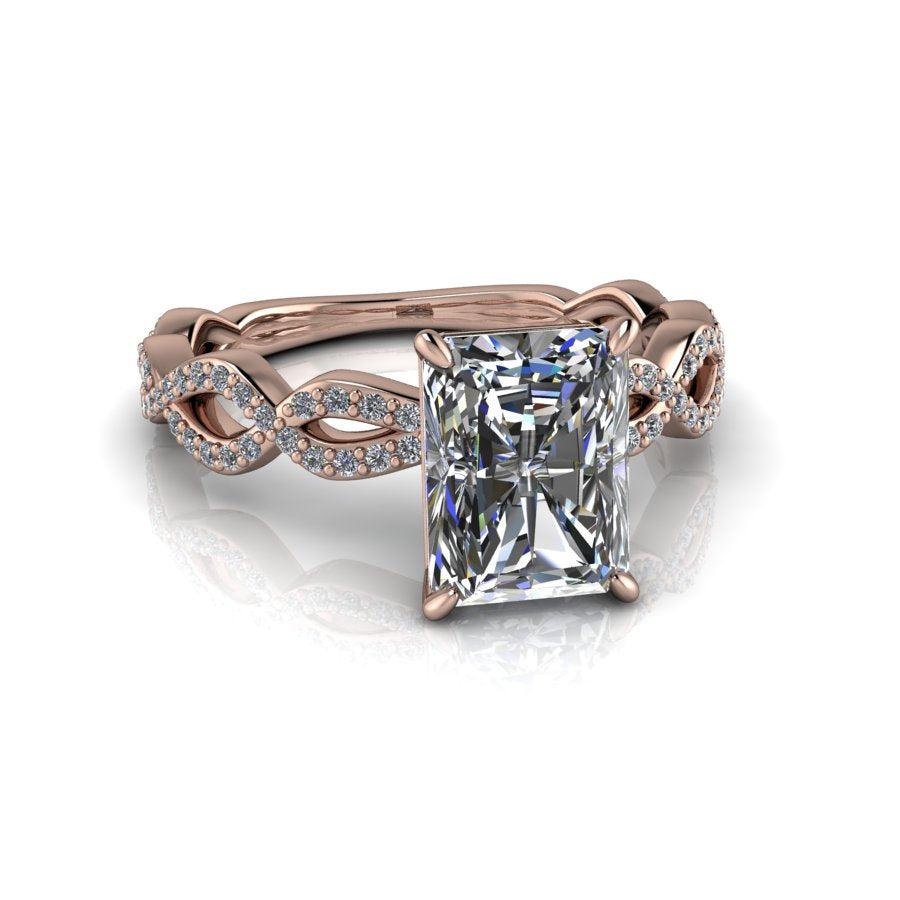 10kt rose gold Engagement Ring Bel Viaggio Designs, LLC