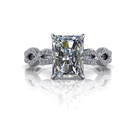 10kt white gold Engagement Ring Bel Viaggio Designs, LLC