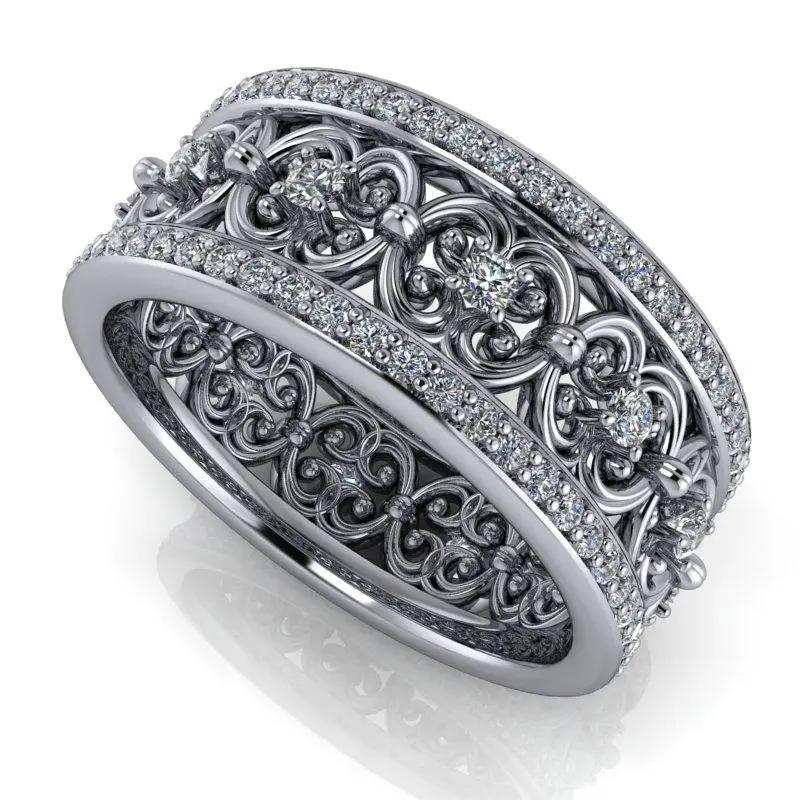 10kt white gold Anniversary Ring Bel Viaggio Designs, LLC