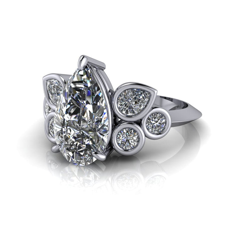 925 Silver Engagement Ring Bel Viaggio Designs, LLC