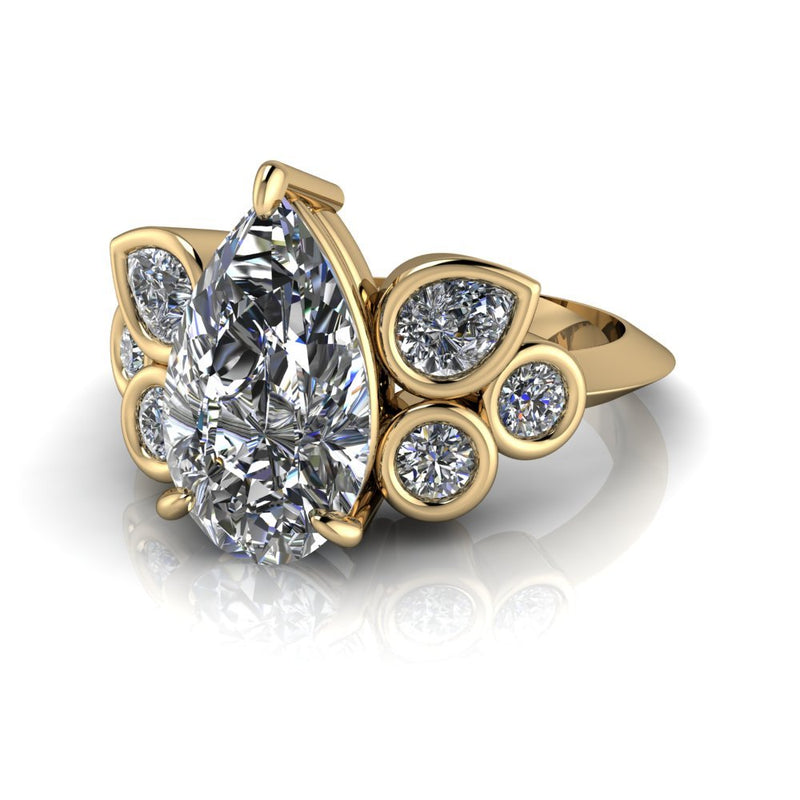 10kt yellow gold Engagement Ring Bel Viaggio Designs, LLC