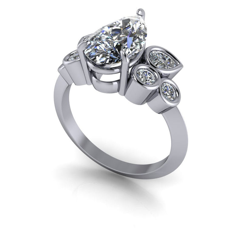 925 Silver Engagement Ring Bel Viaggio Designs, LLC