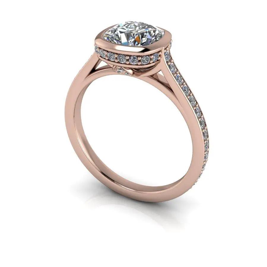 10kt yellow gold Engagement Ring Bel Viaggio Designs, LLC