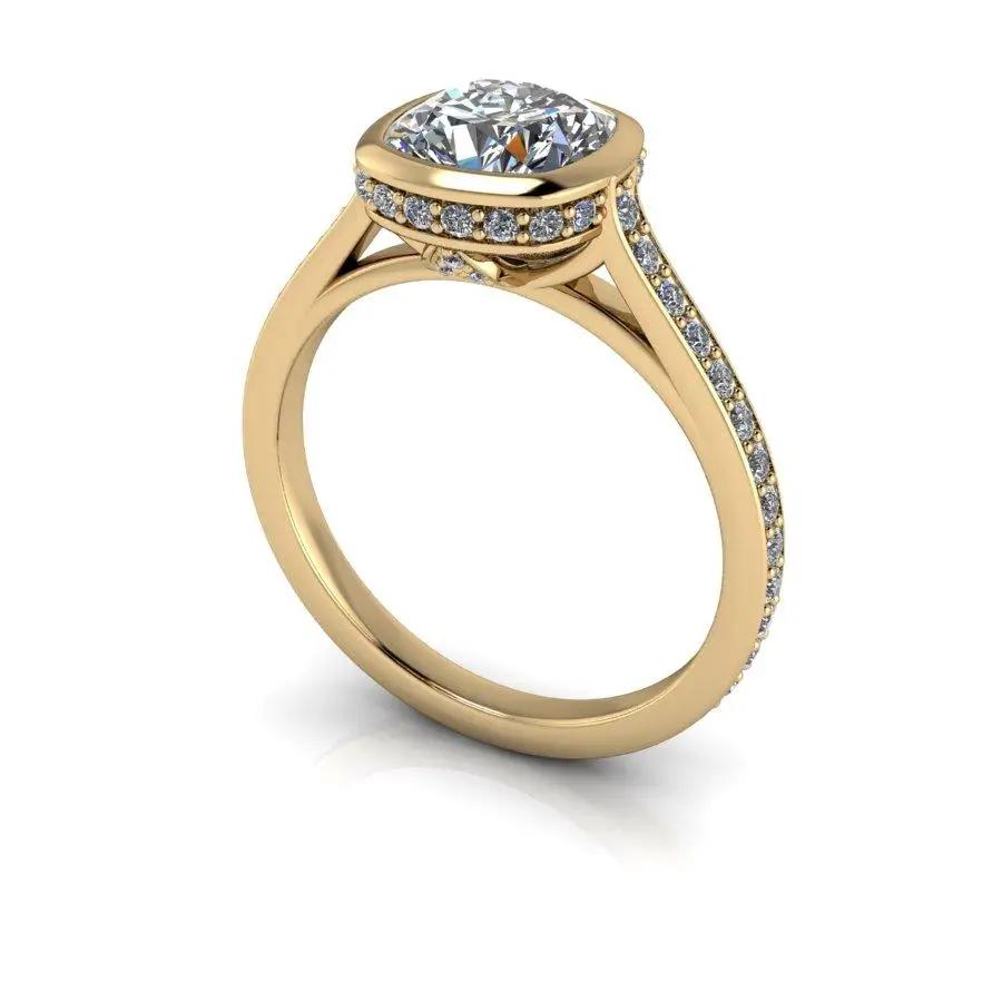 10kt yellow gold Engagement Ring Bel Viaggio Designs, LLC