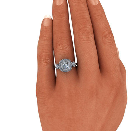 925 Silver Engagement Ring Bel Viaggio Designs, LLC