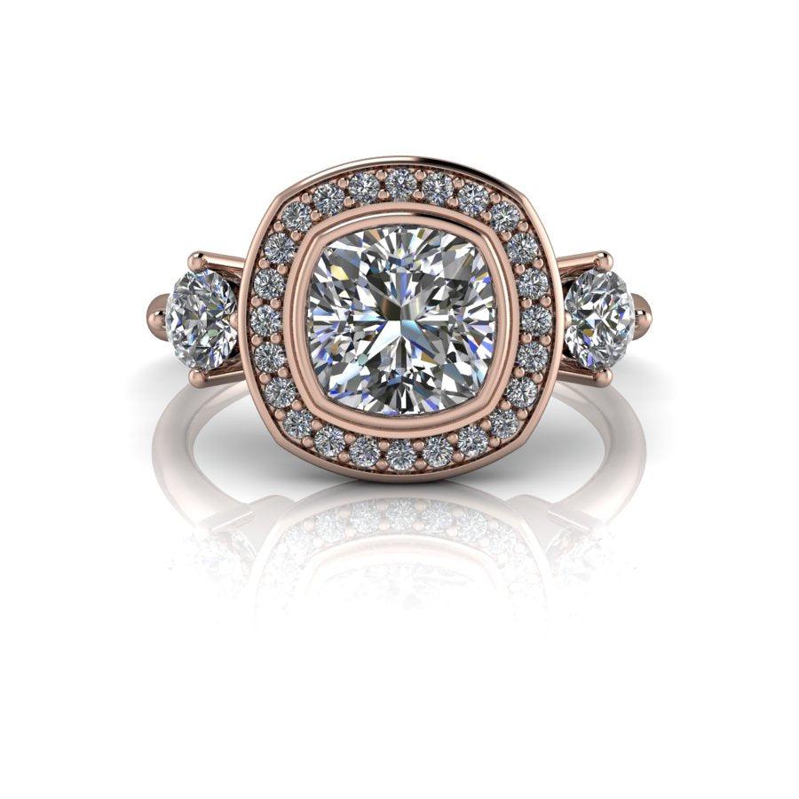 10kt rose gold Engagement Ring Bel Viaggio Designs, LLC