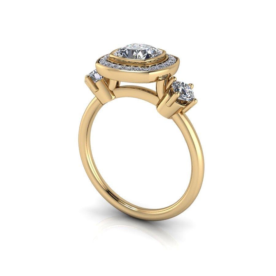 925 Silver Engagement Ring Bel Viaggio Designs, LLC