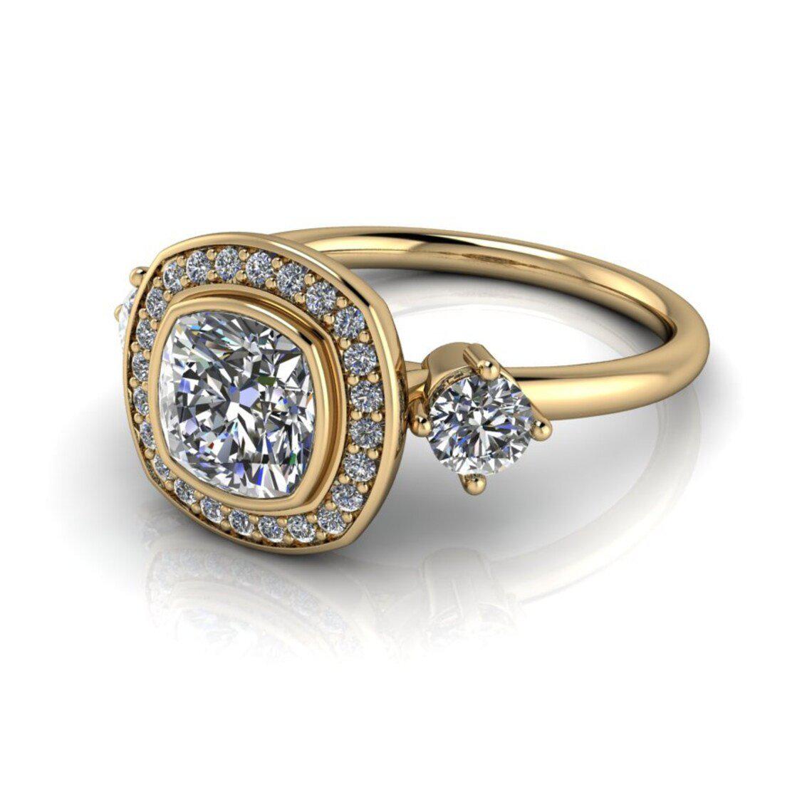 10kt yellow gold Engagement Ring Bel Viaggio Designs, LLC