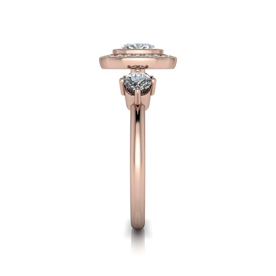 10kt rose gold Engagement Ring Bel Viaggio Designs, LLC