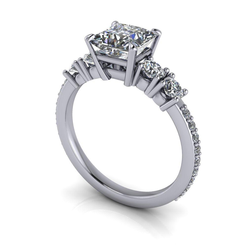 10kt white gold Engagement Ring Bel Viaggio Designs, LLC