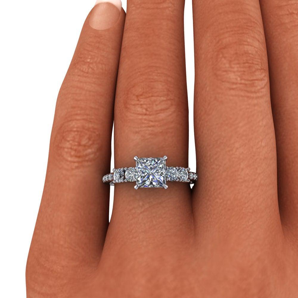 platinum Engagement Ring Bel Viaggio Designs, LLC