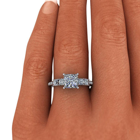 platinum Engagement Ring Bel Viaggio Designs, LLC