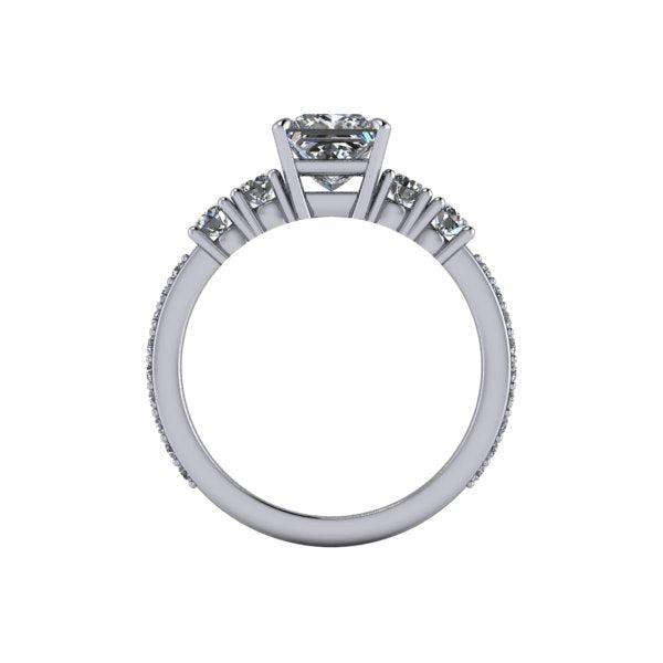 platinum Engagement Ring Bel Viaggio Designs, LLC