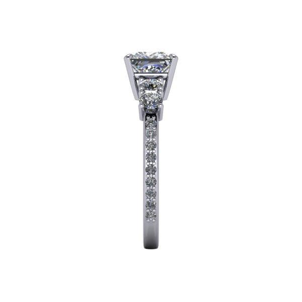 platinum Engagement Ring Bel Viaggio Designs, LLC