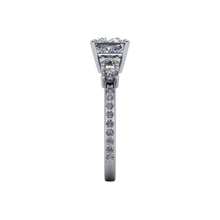 platinum Engagement Ring Bel Viaggio Designs, LLC