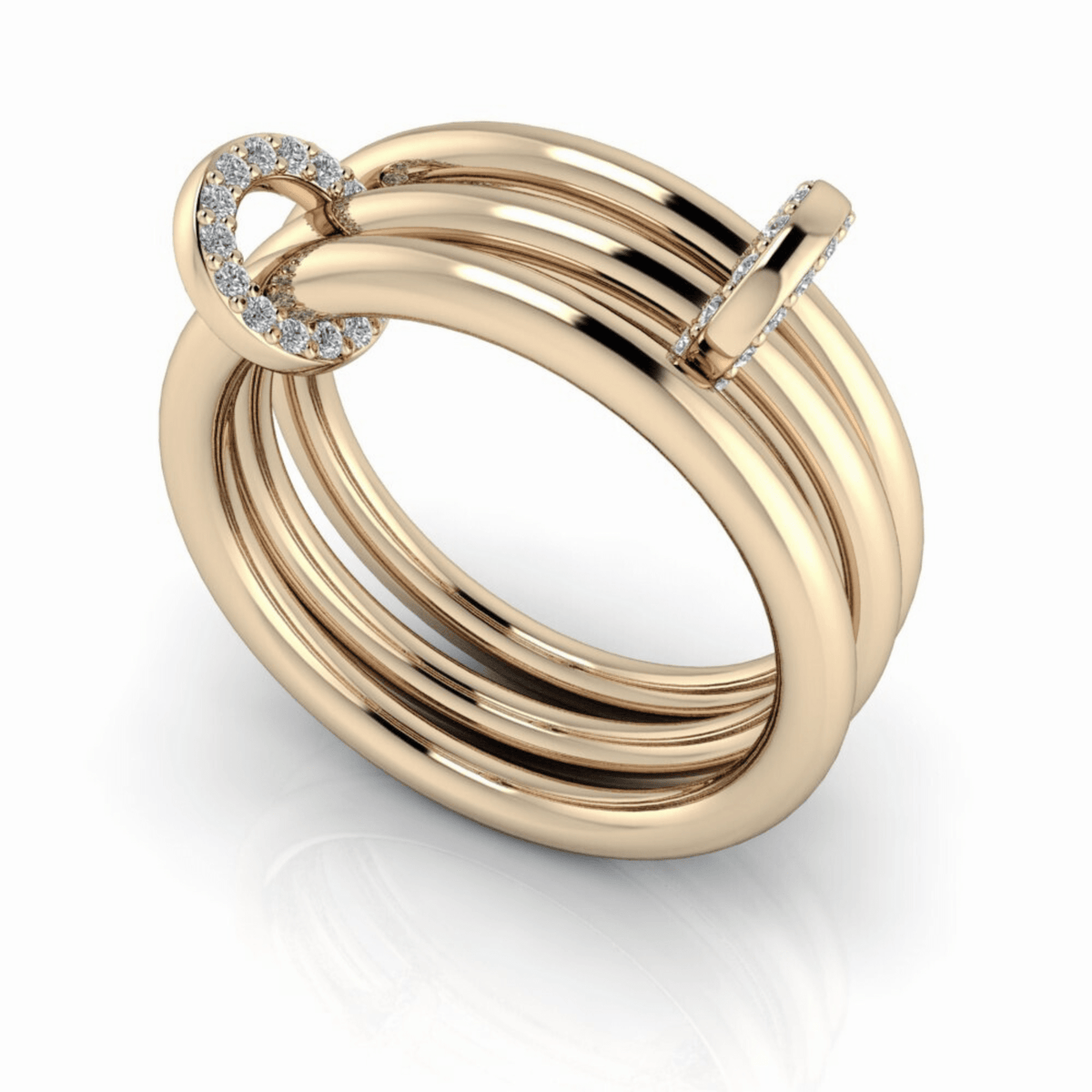 10kt yellow gold Engagement Ring Bel Viaggio Designs, LLC