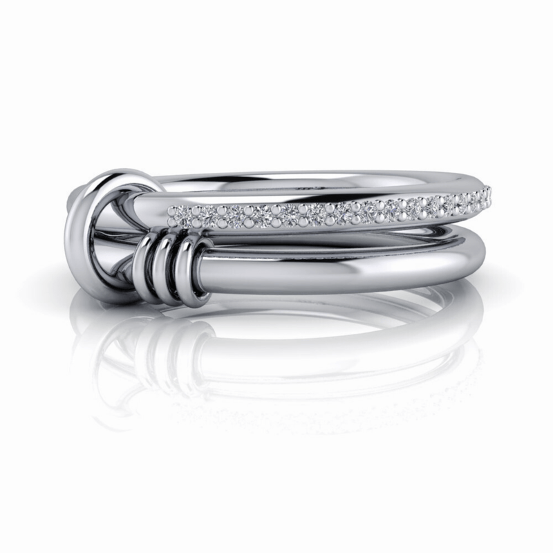 925 Silver Linked Stacking Ring Bel Viaggio Designs, LLC