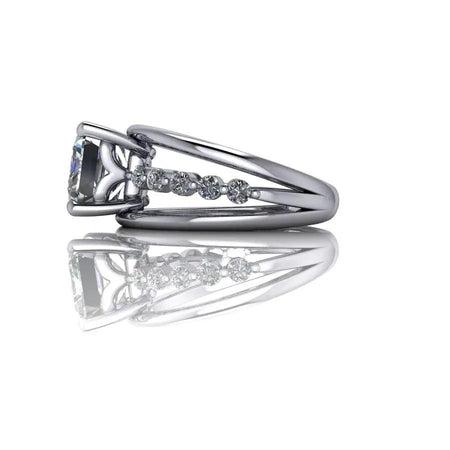 10kt white gold Engagement Ring Bel Viaggio Designs, LLC