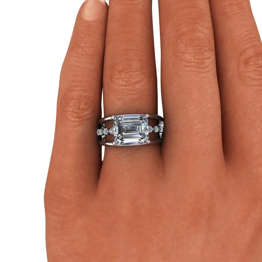 925 Silver Engagement Ring Bel Viaggio Designs, LLC