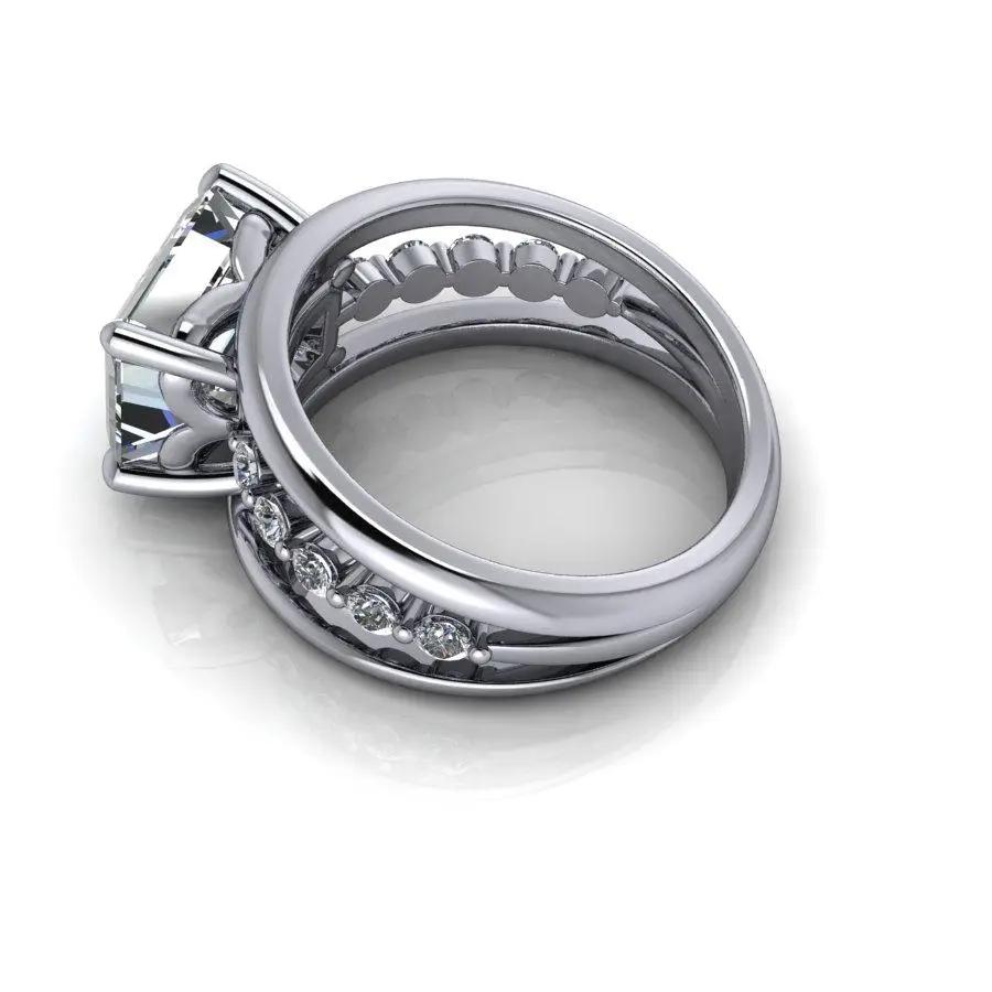 10kt white gold Engagement Ring Bel Viaggio Designs, LLC