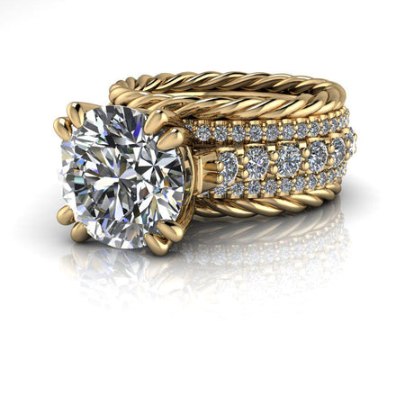 10kt yellow gold Engagement Ring Bel Viaggio Designs, LLC