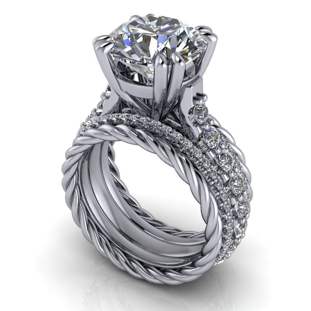 925 Silver Engagement Ring Bel Viaggio Designs, LLC