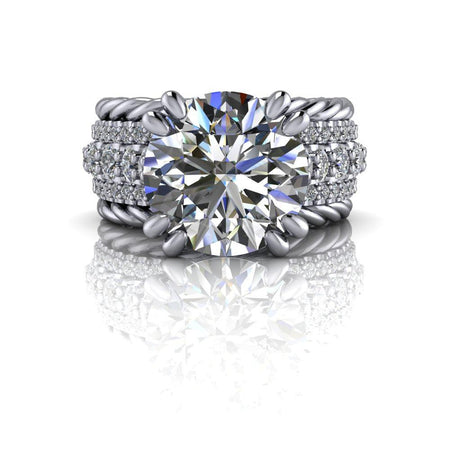 10kt white gold Engagement Ring Bel Viaggio Designs, LLC