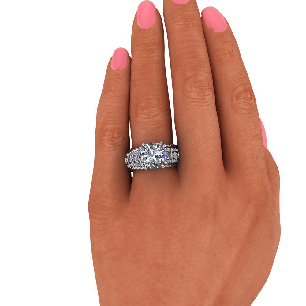 925 Silver Engagement Ring Bel Viaggio Designs, LLC