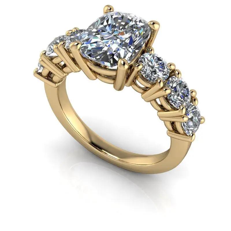 10kt yellow gold Engagement Ring Bel Viaggio Designs, LLC