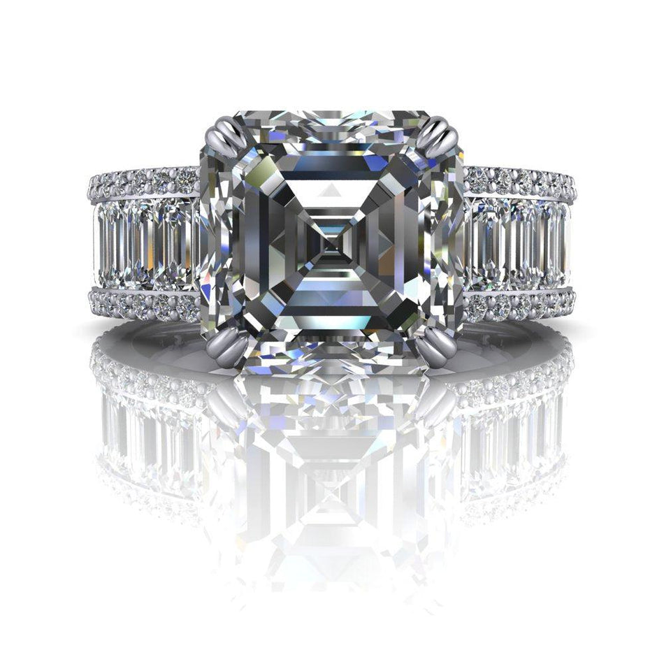 10kt white gold Engagement Ring Bel Viaggio Designs, LLC