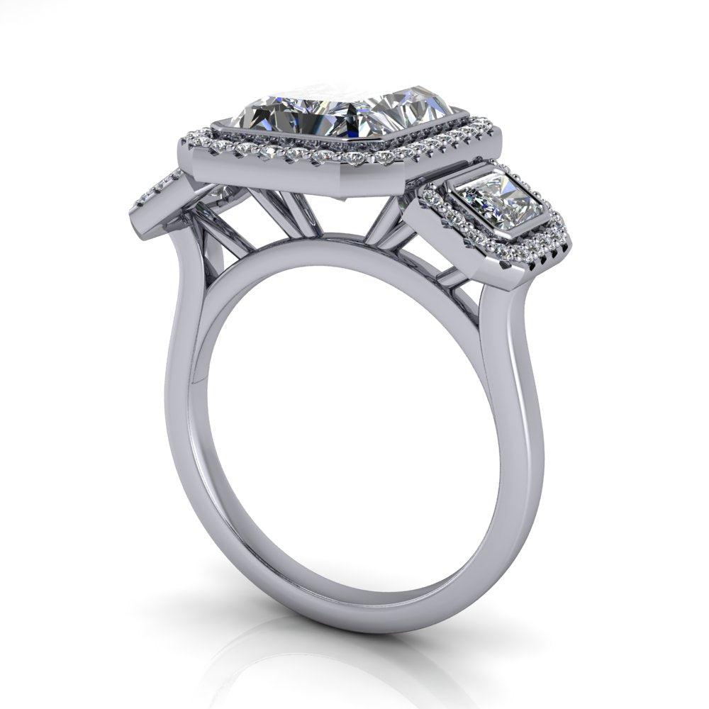 925 Silver Engagement Ring Bel Viaggio Designs, LLC