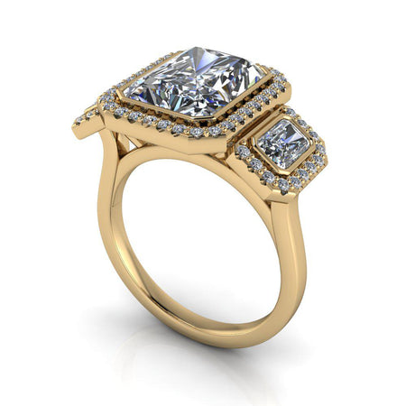 10kt yellow gold Engagement Ring Bel Viaggio Designs, LLC