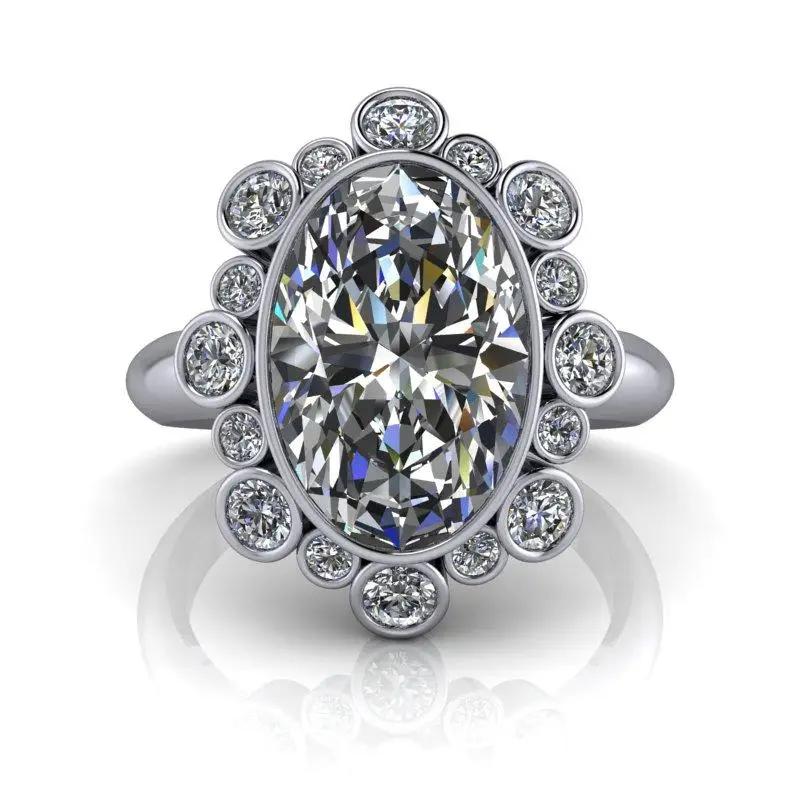 14 kt white gold Engagement Ring Bel Viaggio Designs, LLC