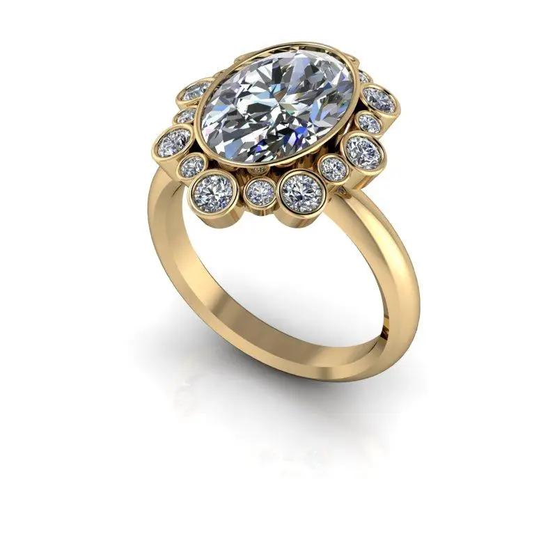 925 Silver Engagement Ring Bel Viaggio Designs, LLC