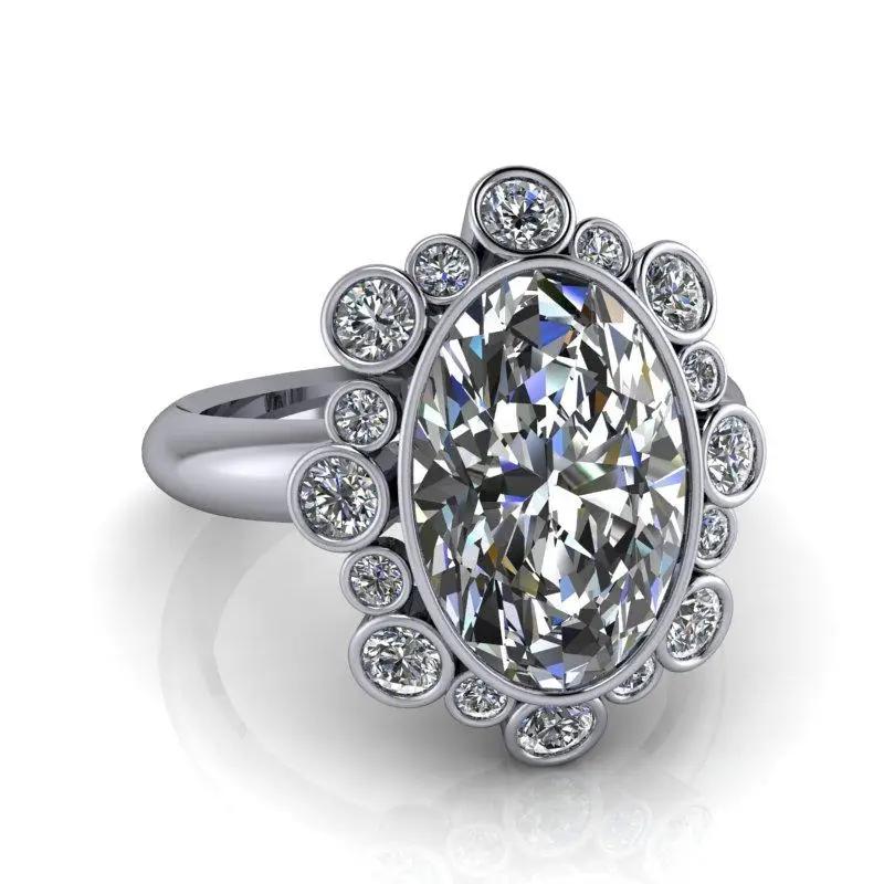 10kt white gold Engagement Ring Bel Viaggio Designs, LLC