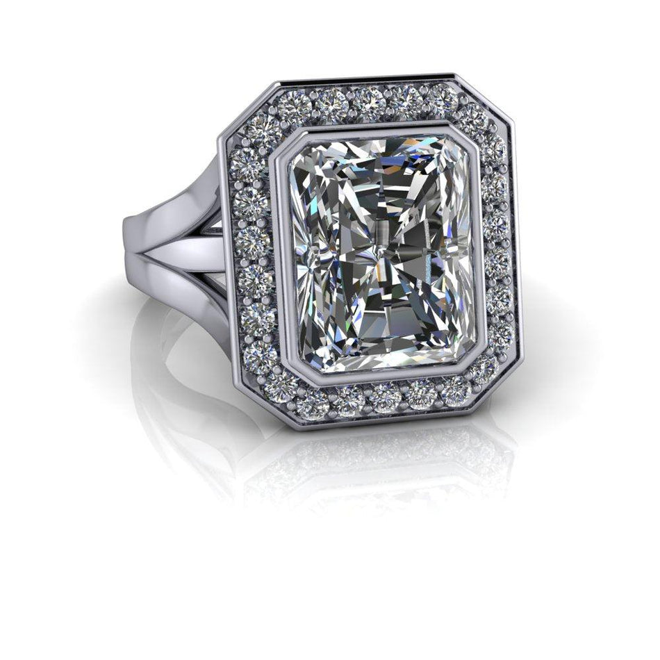 10kt white gold Engagement Ring Bel Viaggio Designs, LLC
