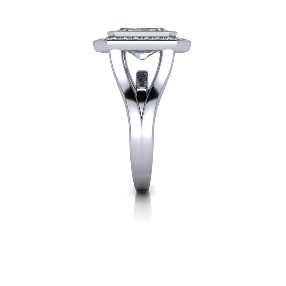10kt white gold Engagement Ring Bel Viaggio Designs, LLC
