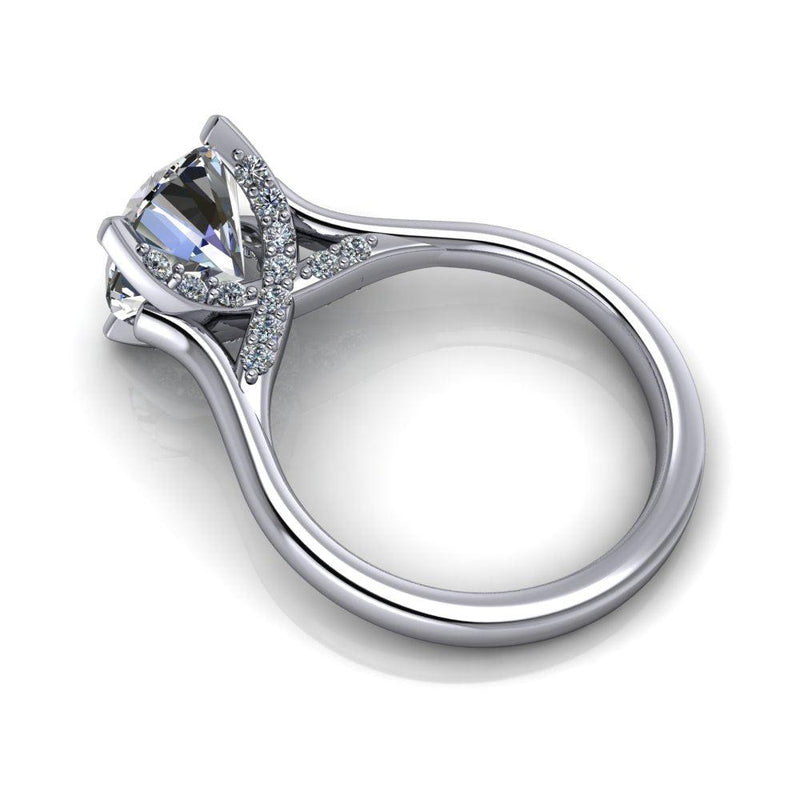 10kt white gold Engagement Ring Bel Viaggio Designs, LLC