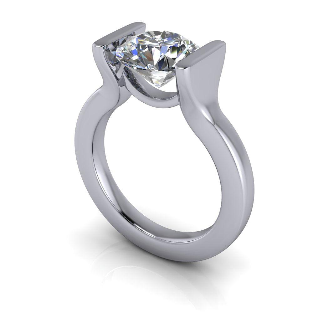 10kt white gold Engagement Ring Bel Viaggio Designs, LLC