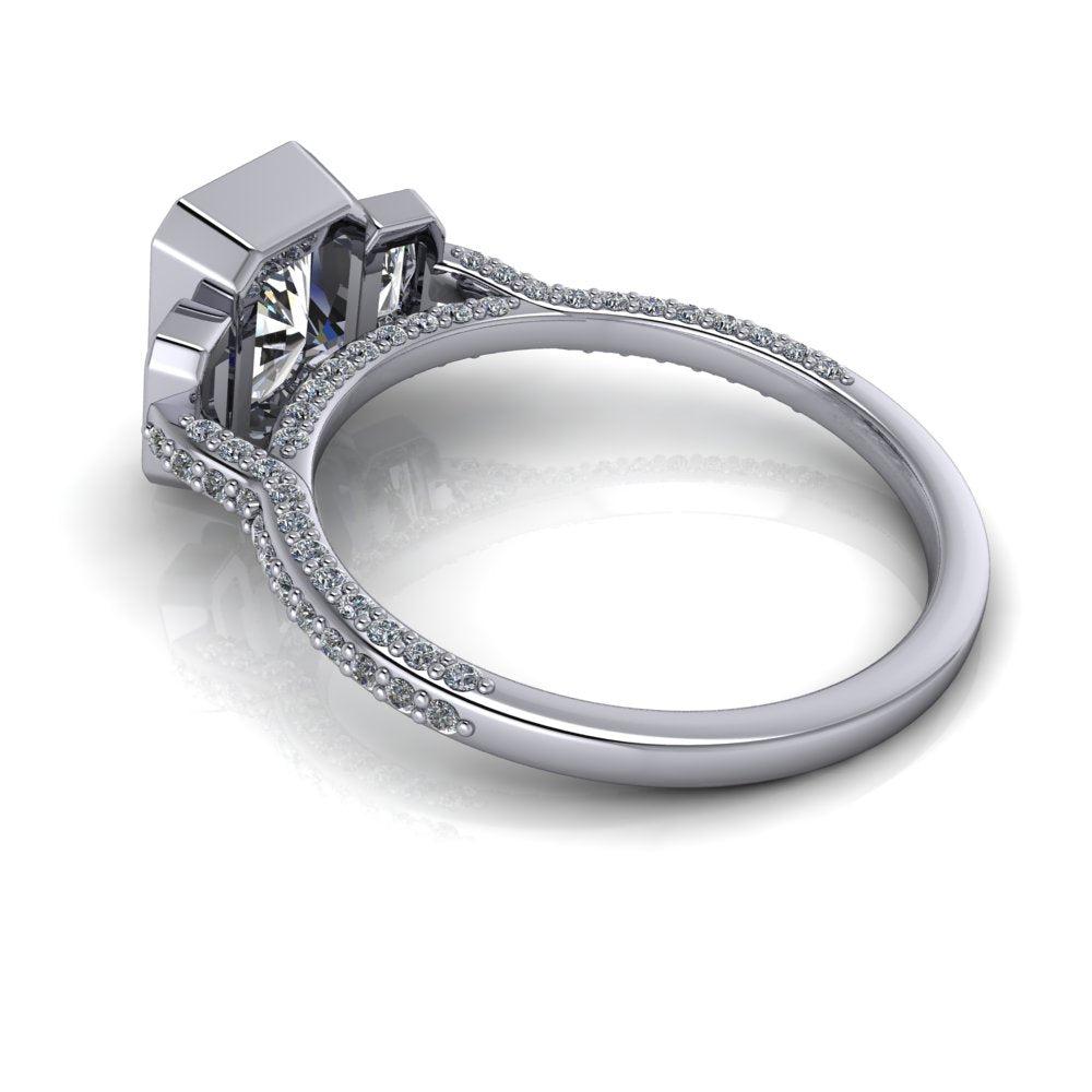 10kt white gold Engagement Ring Bel Viaggio Designs, LLC