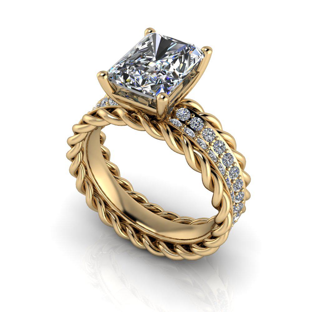 10kt yellow gold Engagement Ring Bel Viaggio Designs, LLC