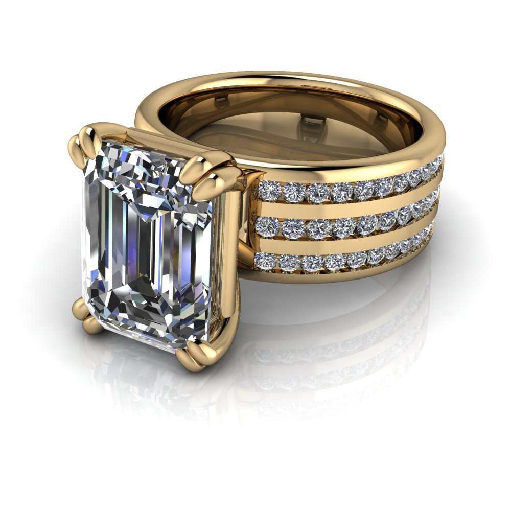 10kt yellow gold Engagement Ring Bel Viaggio Designs, LLC