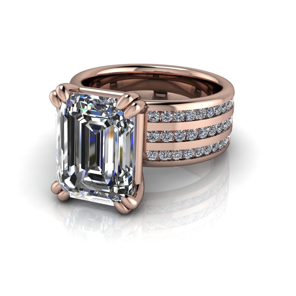 10kt rose gold Engagement Ring Bel Viaggio Designs, LLC