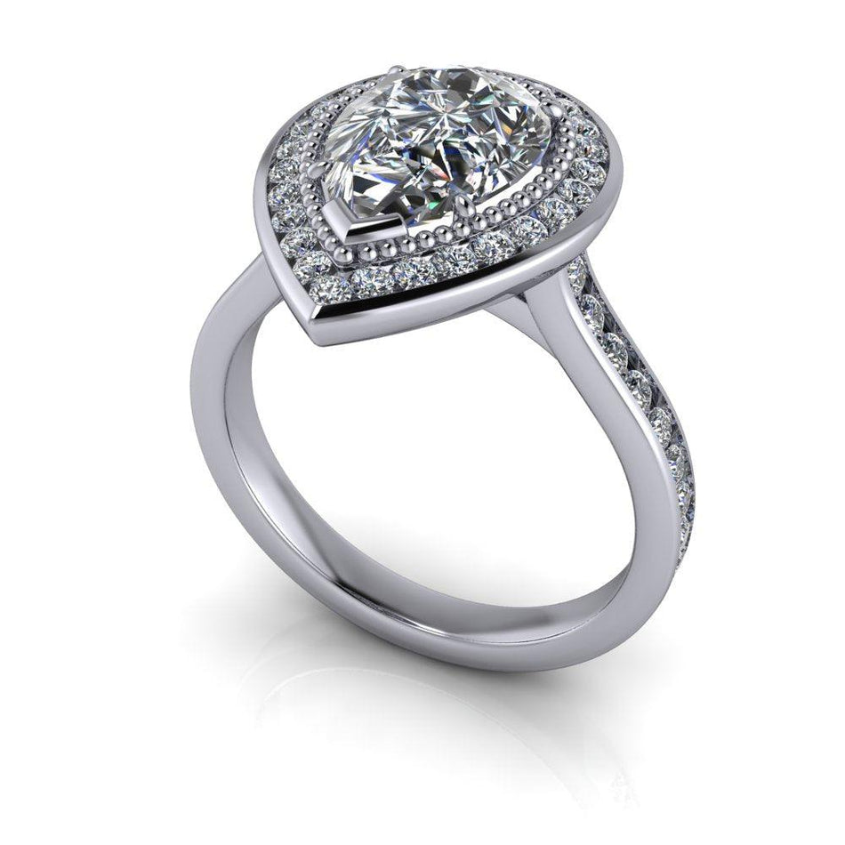 10kt white gold Engagement Ring Bel Viaggio Designs, LLC