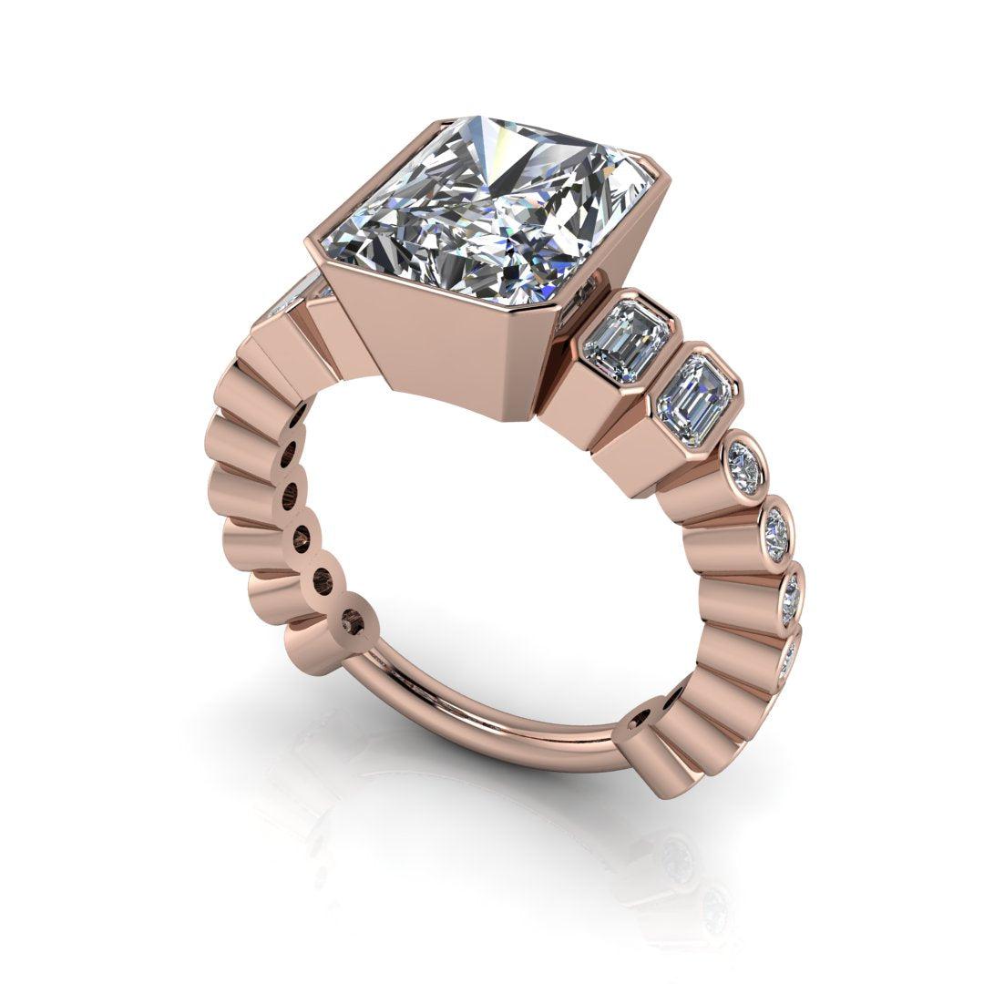 10kt rose gold Engagement Ring Bel Viaggio Designs, LLC