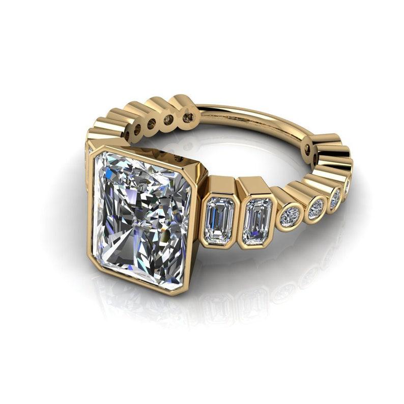 10kt yellow gold Engagement Ring Bel Viaggio Designs, LLC