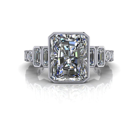 10kt white gold Engagement Ring Bel Viaggio Designs, LLC