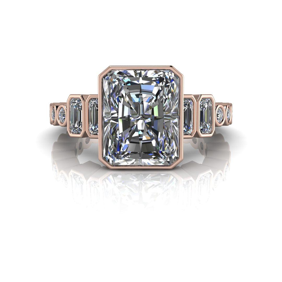 10kt rose gold Engagement Ring Bel Viaggio Designs, LLC