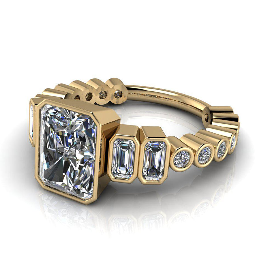 10kt yellow gold Engagement Ring Bel Viaggio Designs, LLC